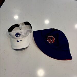 Nike Boise State Visor and Reversible Bucket hat